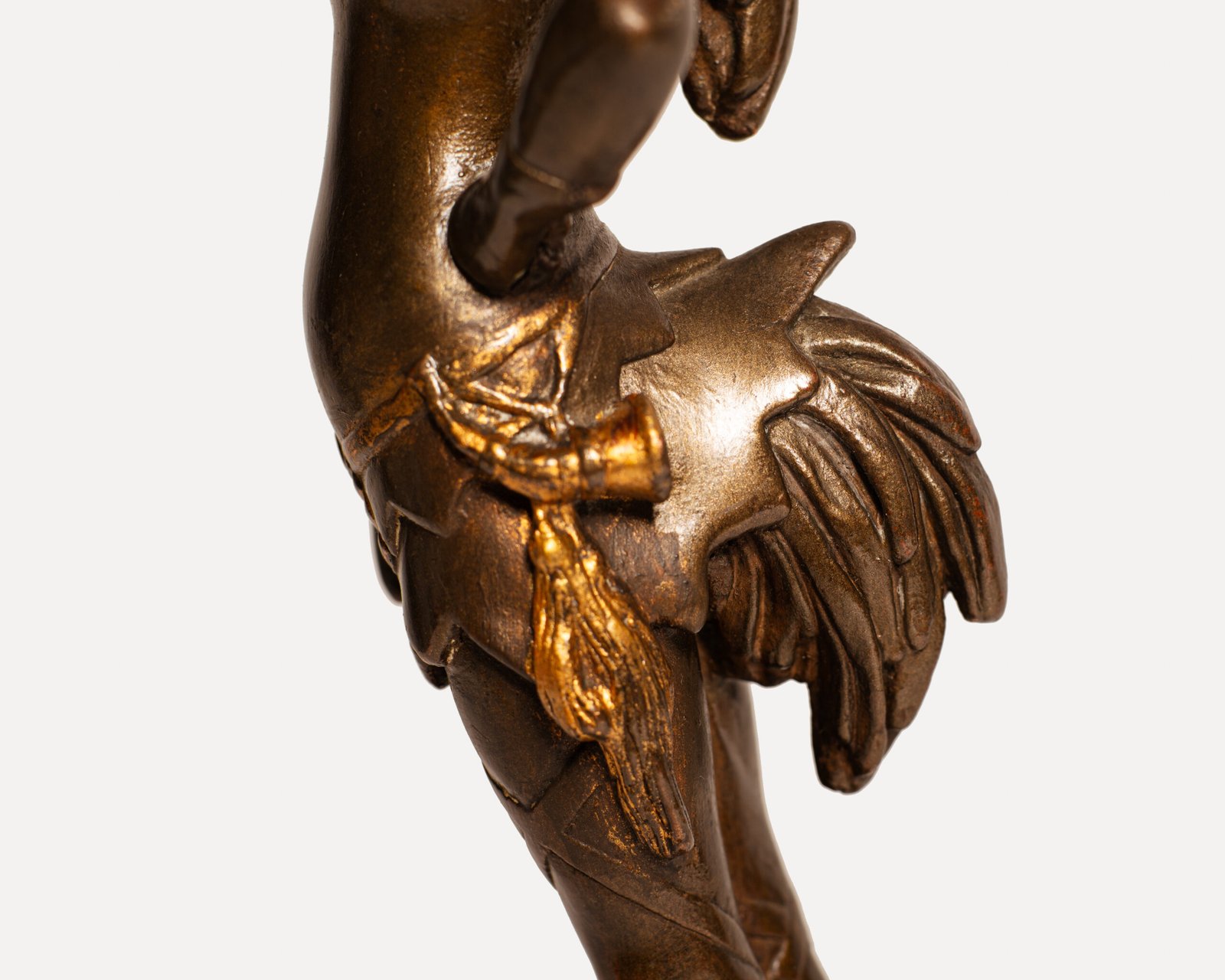 Exquisite 19th-century Art Nouveau sculptures, "Woman Rooster" and "Woman Hen." Crafted by renowned artists A. Grevin and F. Beer