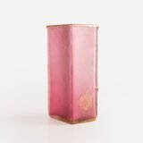 Daum Nancy, acid etched frosted glass vase, 1900's. This beautiful acid etched glass rectangular vase is a unique and timeless work of art. Made by the prestigious Daum Nancy glass factory in France.