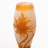 Chrysanthemum vase, Emile Galle, Nancy, 1904-1906 This beautiful vase with chrysanthemums is a masterpiece of Art Nouveau. It was created by artist and designer Emile Gallé at his factory in Nancy, France between 1904 and 1906.