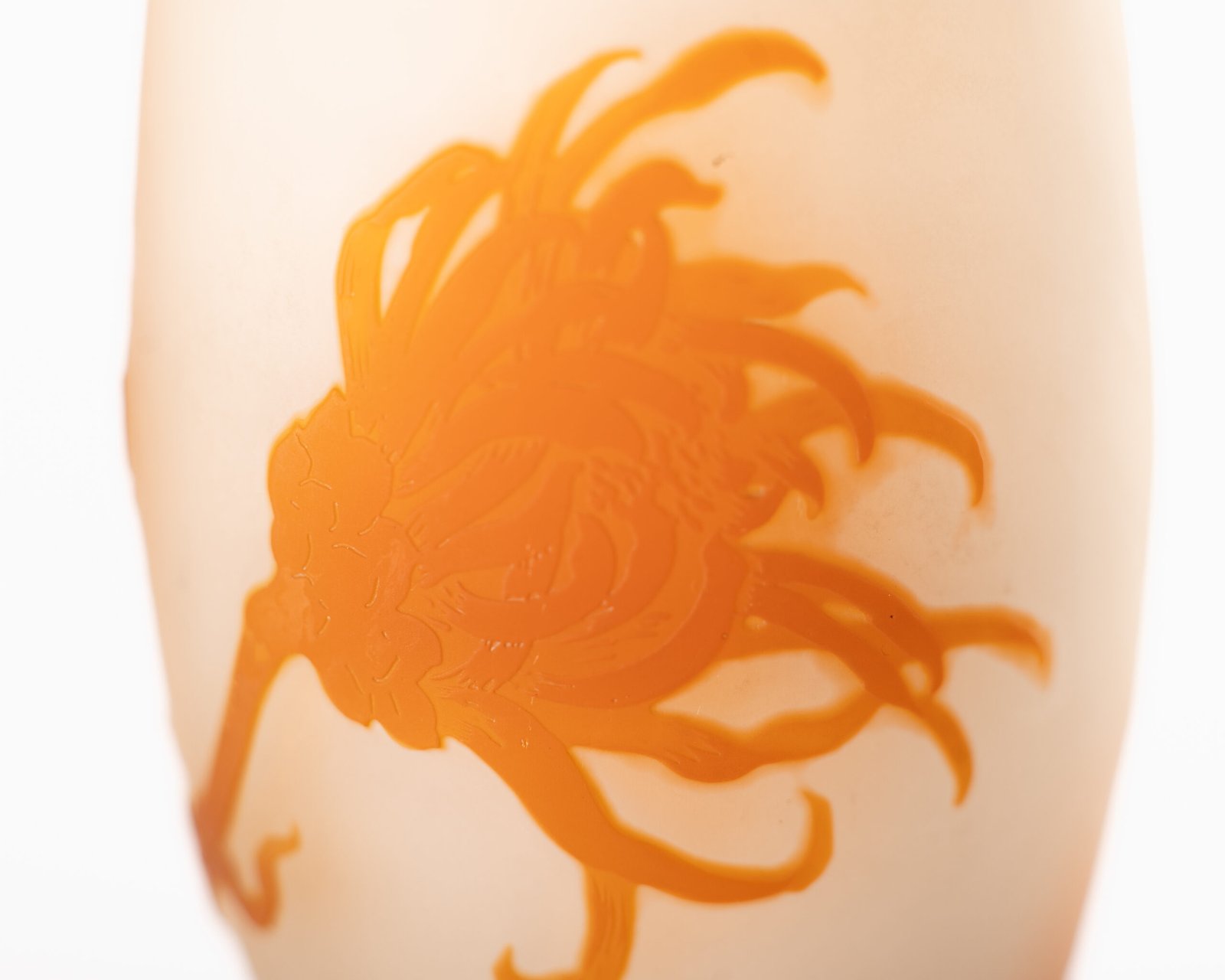 Chrysanthemum vase, Emile Galle, Nancy, 1904-1906 This beautiful vase with chrysanthemums is a masterpiece of Art Nouveau. It was created by artist and designer Emile Gallé at his factory in Nancy, France between 1904 and 1906.