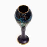 Art Nouveau enamel floral vase - Jules Sarlandie, Limoges Created by the talented Jules Sarlandie for Limoges, this piece impresses with its exquisiteness and fine details. Signed on the edge of the foot.