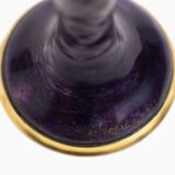 Art Nouveau enamel floral vase - Jules Sarlandie, Limoges Created by the talented Jules Sarlandie for Limoges, this piece impresses with its exquisiteness and fine details. Signed on the edge of the foot.