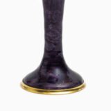 Art Nouveau enamel floral vase - Jules Sarlandie, Limoges Created by the talented Jules Sarlandie for Limoges, this piece impresses with its exquisiteness and fine details. Signed on the edge of the foot.