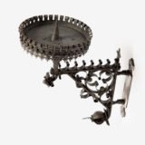 Pair of 19th Century Neo-Gothic Wrought Iron Sconces, Netherlands, Sacred Art