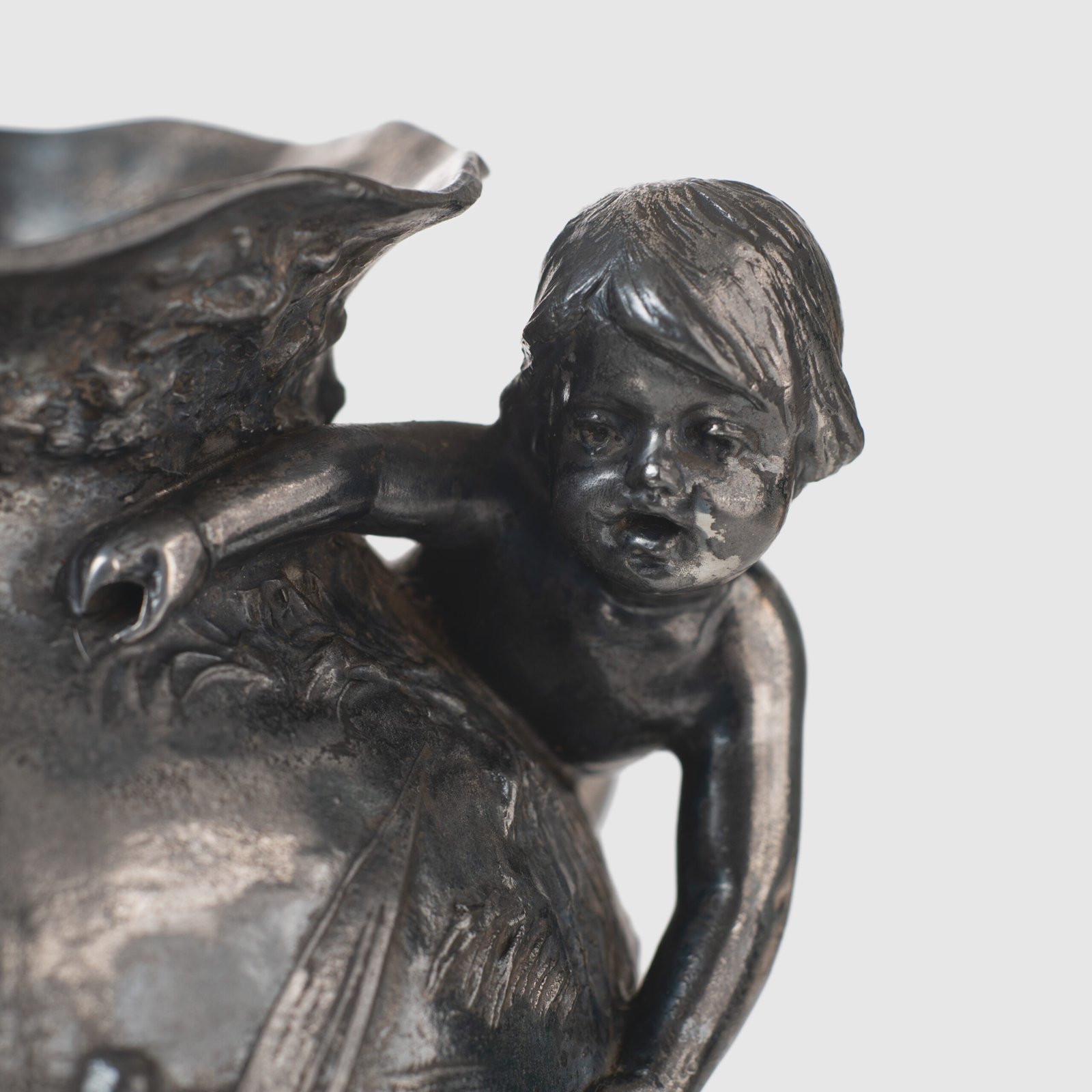 WMF Silver Plated Art Nouveau Vase with Two Tailed Mermaid and Child - circa 1905 Discover this stunning piece of decorative art from the renowned German firm WMF (Württembergische Metallwarenfabrik), a true gem from the Art Nouveau period , circa 1905.