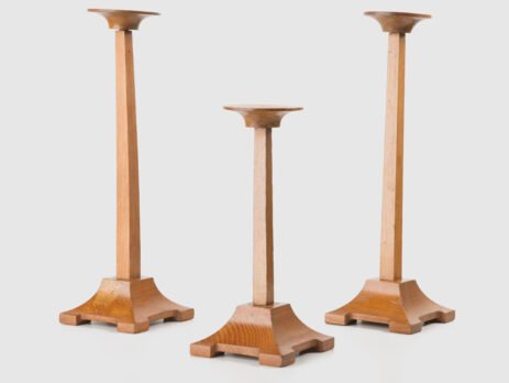 Siegel Paris Art Deco Displays - 1930's We present a set of Art Deco display stands, manufactured in France during the 1930's. These displays, with their minimalist design and geometric shapes, are a testimony to the Art Deco period. 