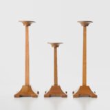 Siegel Paris Art Deco Displays - 1930's We present a set of Art Deco display stands, manufactured in France during the 1930's. These displays, with their minimalist design and geometric shapes, are a testimony to the Art Deco period. 