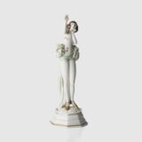 Art Deco Porcelain Figurine “Janine” by Dorothea Charol for Rosenthal, 1920's Exquisite porcelain figurine titled "Janine ” designed by renowned sculptor and designer Dorothea Charol for Rosenthal, one of the most prestigious German manufactures. Made in the 1920's, this piece represents the elegant and dynamic spirit of the Art Deco period.