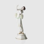 Art Deco Porcelain Figurine “Janine” by Dorothea Charol for Rosenthal, 1920's Exquisite porcelain figurine titled "Janine ” designed by renowned sculptor and designer Dorothea Charol for Rosenthal, one of the most prestigious German manufactures. Made in the 1920's, this piece represents the elegant and dynamic spirit of the Art Deco period.