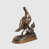 Bronze Sculpture “Pheasant” by Jules Moigniez, 19th Century - Signed & Exquisite Discover timeless elegance and artistic mastery with this exquisite 19th century bronze sculpture, created by renowned French artist Jules Moigniez.