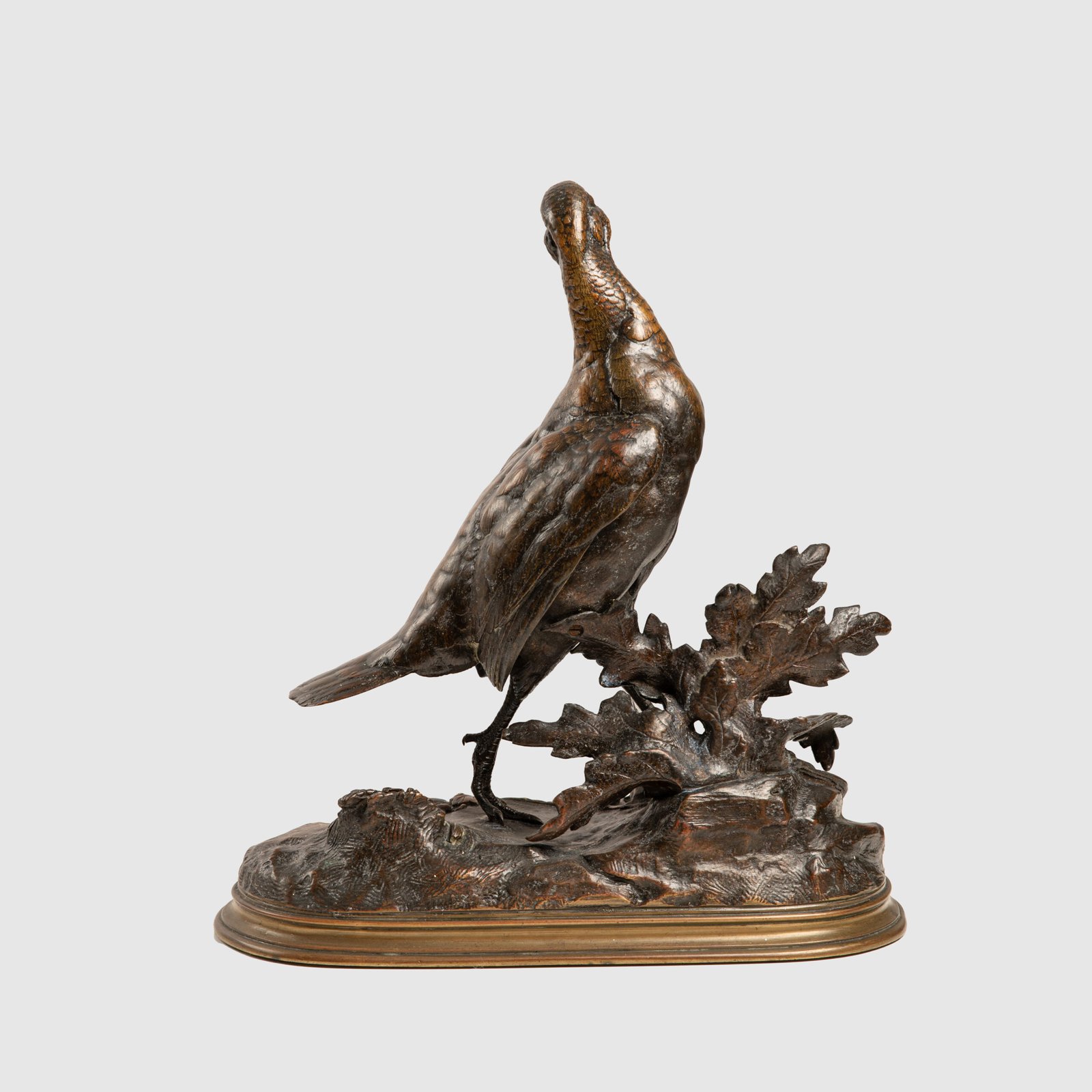 Bronze Sculpture “Pheasant” by Jules Moigniez, 19th Century - Signed & Exquisite Discover timeless elegance and artistic mastery with this exquisite 19th century bronze sculpture, created by renowned French artist Jules Moigniez.