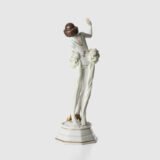 Art Deco Porcelain Figurine “Janine” by Dorothea Charol for Rosenthal, 1920's Exquisite porcelain figurine titled "Janine ” designed by renowned sculptor and designer Dorothea Charol for Rosenthal, one of the most prestigious German manufactures. Made in the 1920's, this piece represents the elegant and dynamic spirit of the Art Deco period.