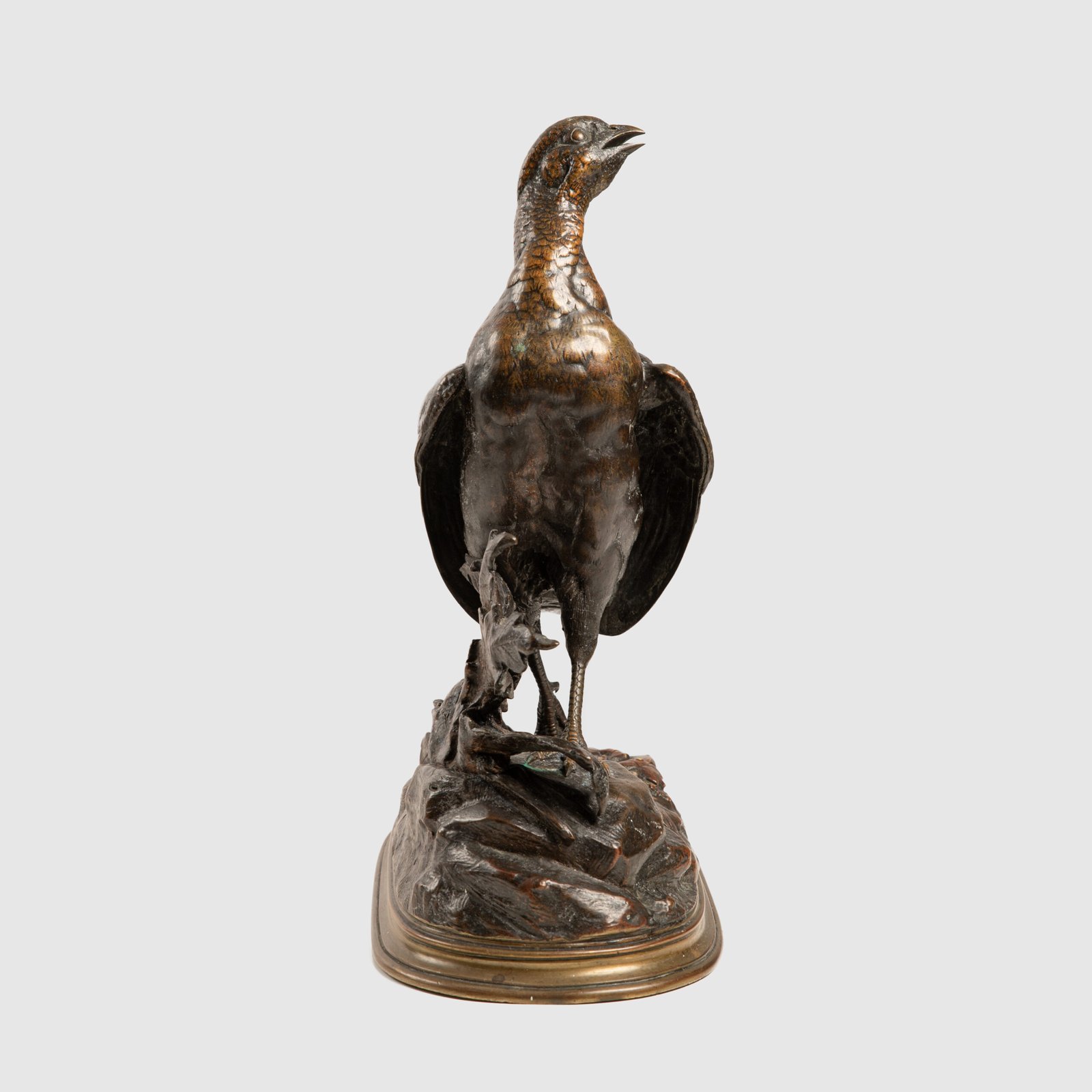 Bronze Sculpture “Pheasant” by Jules Moigniez, 19th Century - Signed & Exquisite Discover timeless elegance and artistic mastery with this exquisite 19th century bronze sculpture, created by renowned French artist Jules Moigniez.