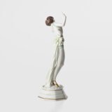 Art Deco Porcelain Figurine “Janine” by Dorothea Charol for Rosenthal, 1920's Exquisite porcelain figurine titled "Janine ” designed by renowned sculptor and designer Dorothea Charol for Rosenthal, one of the most prestigious German manufactures. Made in the 1920's, this piece represents the elegant and dynamic spirit of the Art Deco period.