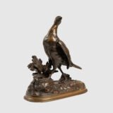 Bronze Sculpture “Pheasant” by Jules Moigniez, 19th Century - Signed & Exquisite Discover timeless elegance and artistic mastery with this exquisite 19th century bronze sculpture, created by renowned French artist Jules Moigniez.