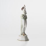 Art Deco Porcelain Figurine “Janine” by Dorothea Charol for Rosenthal, 1920's Exquisite porcelain figurine titled "Janine ” designed by renowned sculptor and designer Dorothea Charol for Rosenthal, one of the most prestigious German manufactures. Made in the 1920's, this piece represents the elegant and dynamic spirit of the Art Deco period.