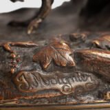 Bronze Sculpture “Pheasant” by Jules Moigniez, 19th Century - Signed & Exquisite Discover timeless elegance and artistic mastery with this exquisite 19th century bronze sculpture, created by renowned French artist Jules Moigniez.