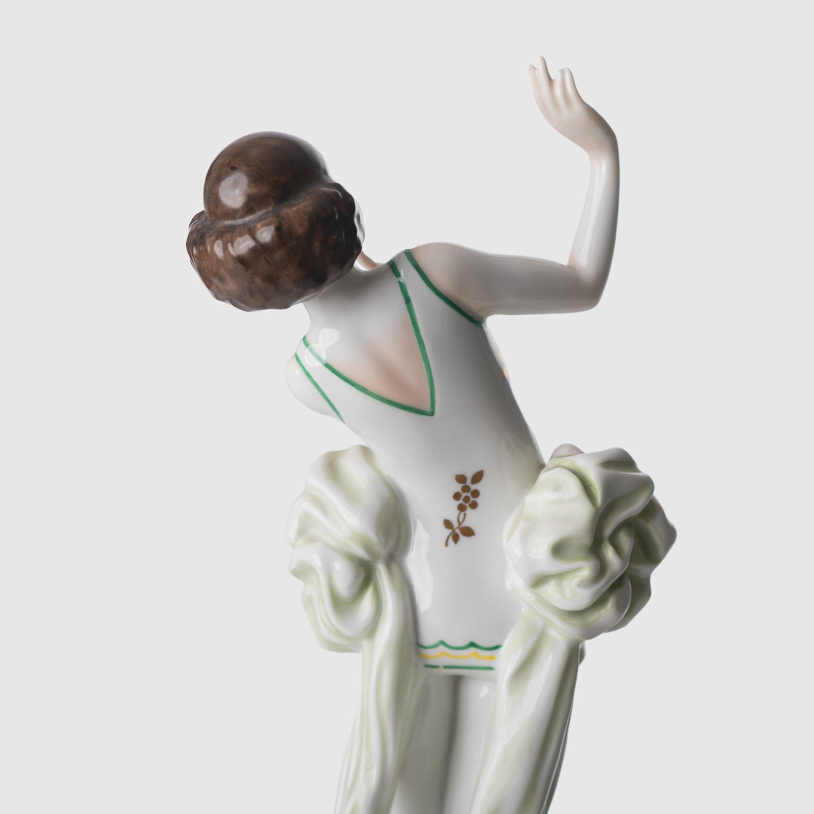 Art Deco Porcelain Figurine “Janine” by Dorothea Charol for Rosenthal, 1920's Exquisite porcelain figurine titled "Janine ” designed by renowned sculptor and designer Dorothea Charol for Rosenthal, one of the most prestigious German manufactures. Made in the 1920's, this piece represents the elegant and dynamic spirit of the Art Deco period.