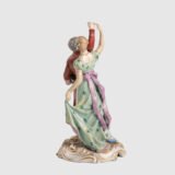 Antique Porcelain Figure “Danseurs de Bal” of Frankenthal by Carl Theodor, 18th Century We present a splendid 18th century porcelain figurine, depicting a dancing couple, the work of renowned artist Carl Theodor. Originating from the prestigious Frankenthal manufactory in Germany