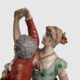 Antique Porcelain Figure “Danseurs de Bal” of Frankenthal by Carl Theodor, 18th Century We present a splendid 18th century porcelain figurine, depicting a dancing couple, the work of renowned artist Carl Theodor. Originating from the prestigious Frankenthal manufactory in Germany