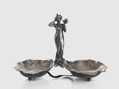 Antique WMF Art Nouveau Cake Stand - Silver Plated, Early 20th Century Exquisite WMF cake stand, a jewel of Art Nouveau design, originating from Germany and dating from 1900-1910.