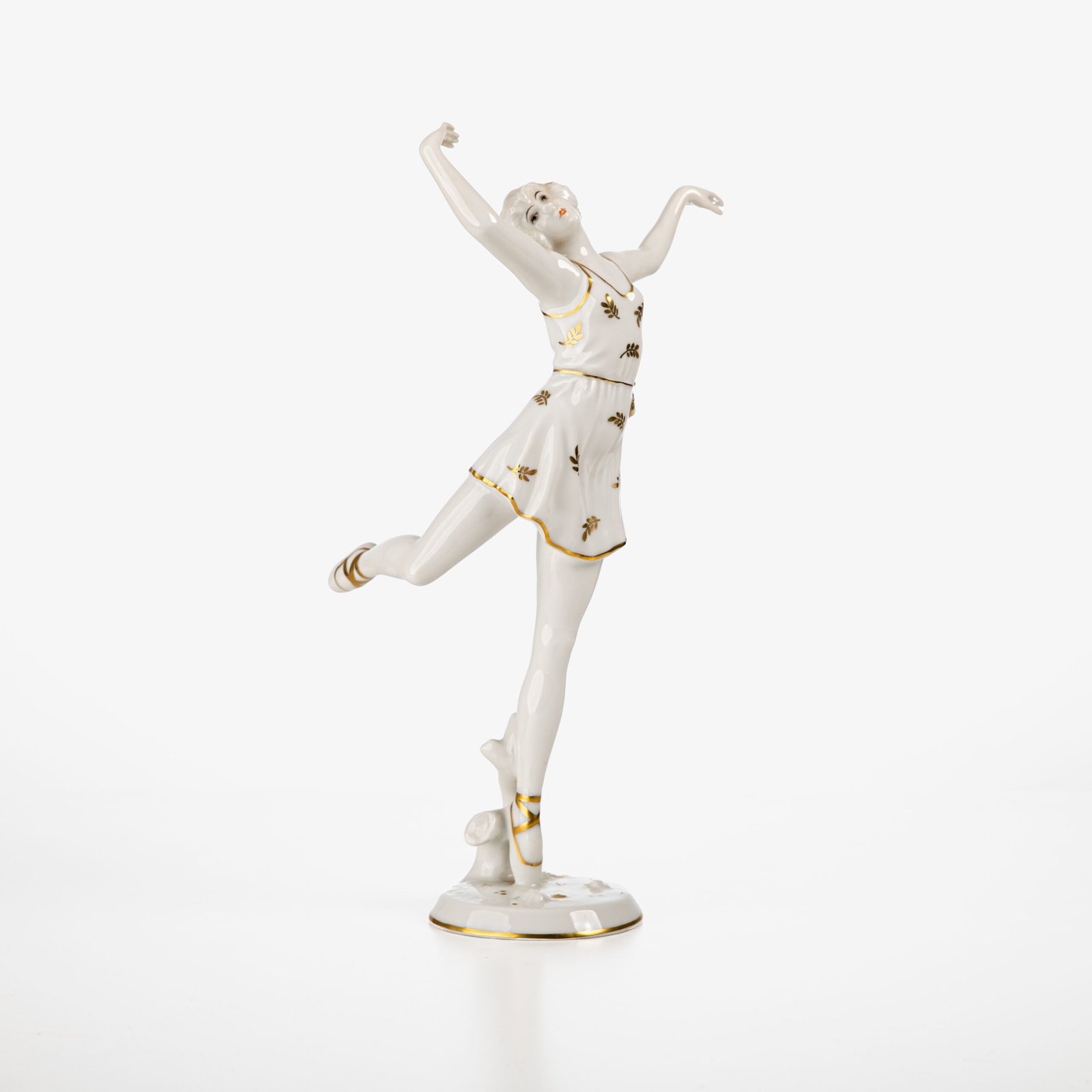 Art Deco Porcelain Figurine by D. Charol for Rosenthal, Germany c.1925 An exceptional Art Deco porcelain figurine, designed by celebrated sculptor Dorothea Charol and produced by Rosenthal in Bavaria around 1925. Known for her refined, modernist interpretations of the female form, Charol created some of Rosenthal’s most iconic Art Deco figures.