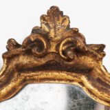 “Pair of 18th-century Italian Baroque devotional frames (cartas de gloria) with hand-carved wood, original gold leaf gilding, and mercury glass mirrors, Lombard-Venetian school.”