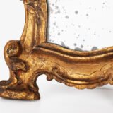 “Pair of 18th-century Italian Baroque devotional frames (cartas de gloria) with hand-carved wood, original gold leaf gilding, and mercury glass mirrors, Lombard-Venetian school.”