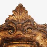 “Pair of 18th-century Italian Baroque devotional frames (cartas de gloria) with hand-carved wood, original gold leaf gilding, and mercury glass mirrors, Lombard-Venetian school.”
