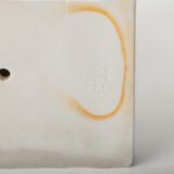 Art Deco porcelain sculpture of Cleopatra kneeling with a snake, in white glazed porcelain by Herend, signed in relief by sculptor Szigethy Nagy István, circa 1930.