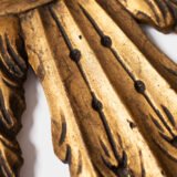 Exceptional antique sunburst mirror, Art Deco Portugal, 62 cm (24.4 in).