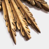 Exceptional antique sunburst mirror, Art Deco Portugal, 62 cm (24.4 in).