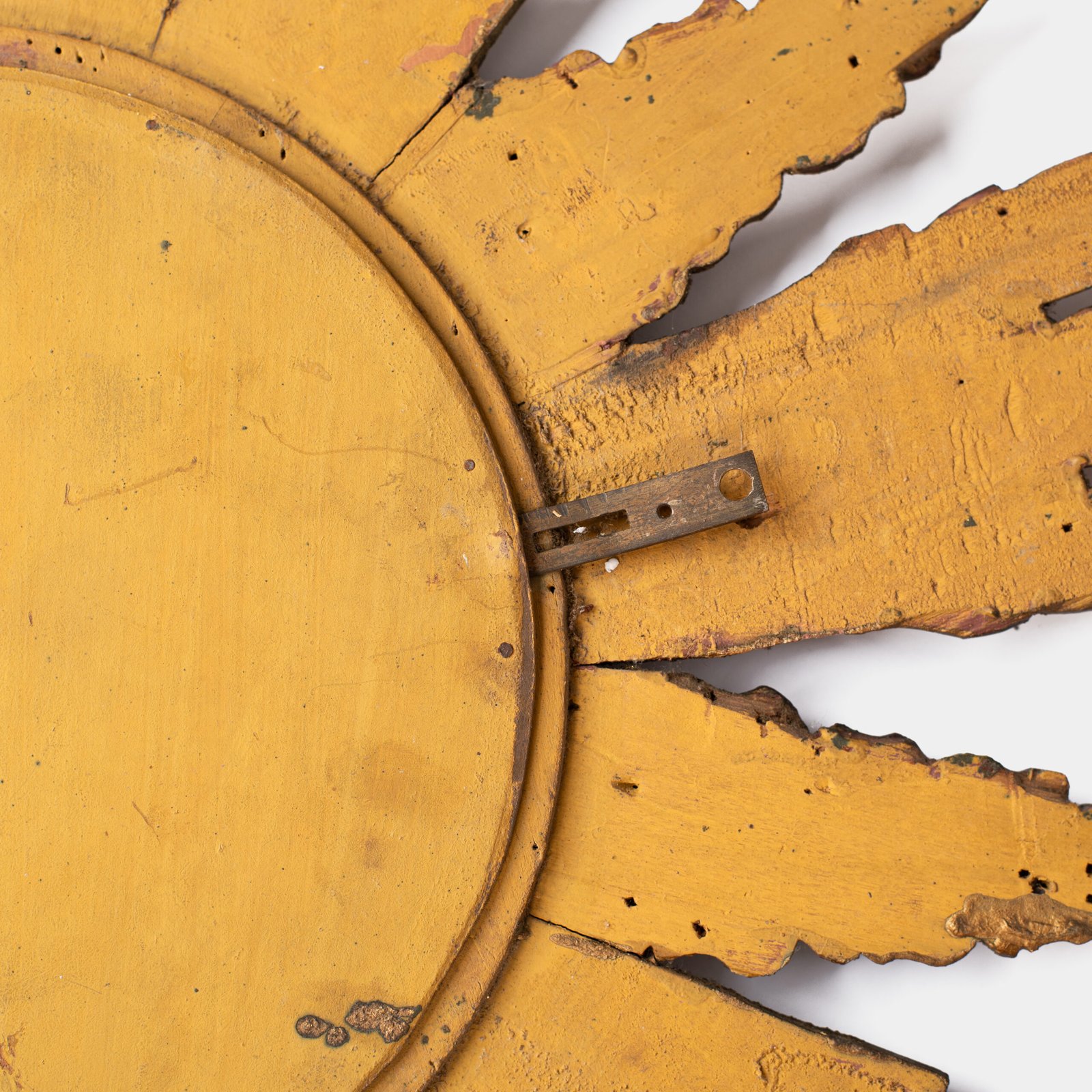 Exceptional antique sunburst mirror, Art Deco Portugal, 62 cm (24.4 in).