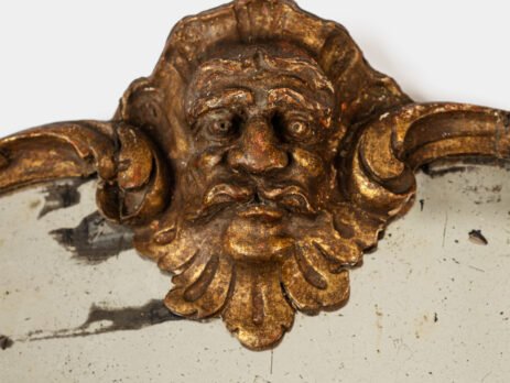 Exceptional Italian Baroque mirror with original mercury glass, unrestored gilding and authentic patina, ca. 1720–1750