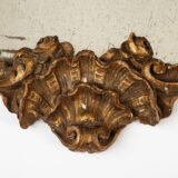 Exceptional Italian Baroque mirror with original mercury glass, unrestored gilding and authentic patina, ca. 1720–1750