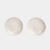 Delft blue plates – antique hand-painted Delftware pair, 18th century