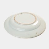 18th century French faience plate with polychrome birds and floral decoration, attributed to Desvres or Vron, wall-mounted antique ceramic, ca. 1760–1780