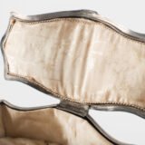 WMF jewelry box in Art Nouveau style by WMF, silver-plated pewter with floral relief decoration and original silk-lined interior, Germany, circa 1900