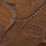 Monumental pair of 19th century French copper plaques, 24.4 inch diameter, depicting King Henry IV of France and Queen Marie de’ Medici, repoussé copper wall plaques in original wooden frames