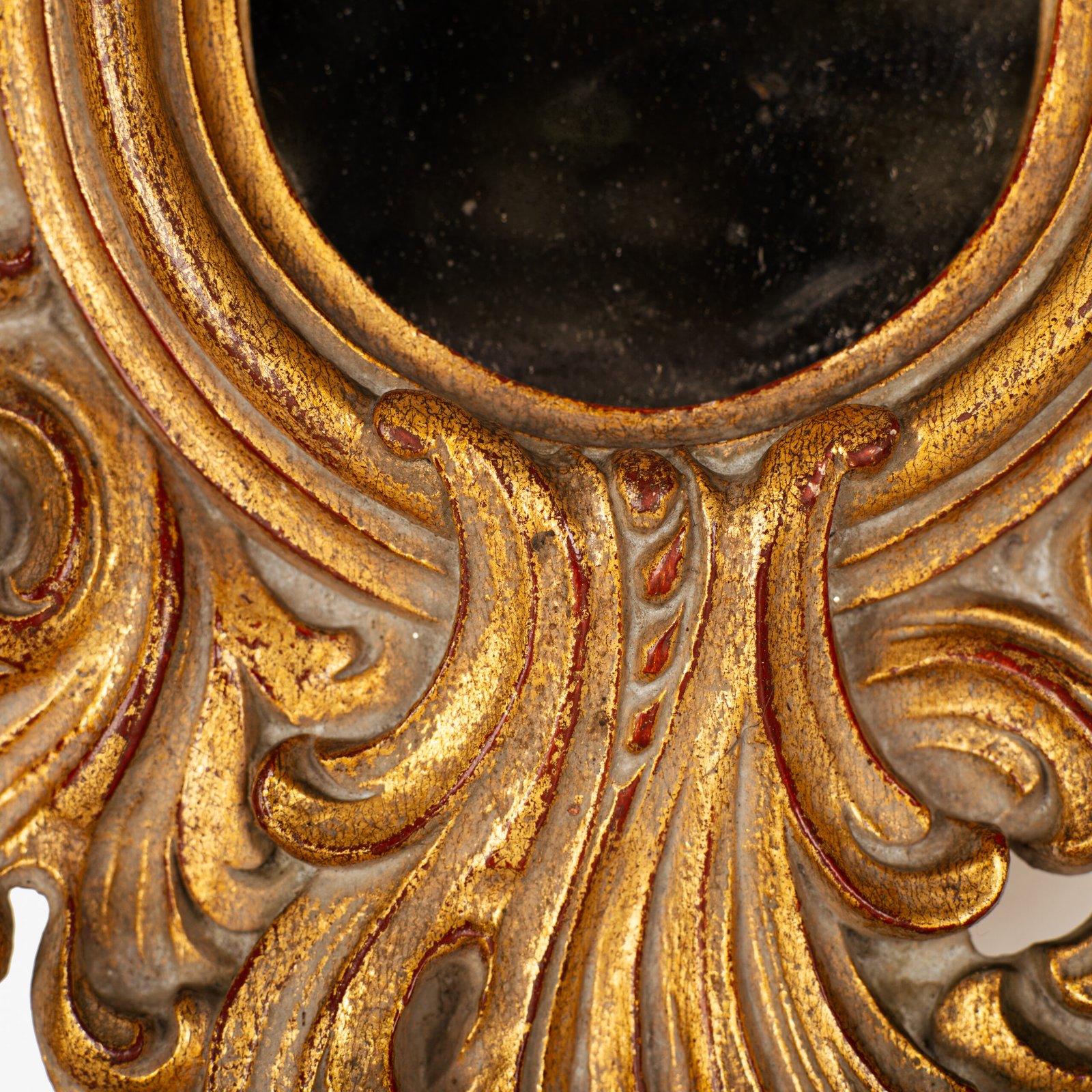 Rococo Gilt Mirrors, antique Portuguese Rococo Revival pair, hand-carved giltwood frames with original mirror glass, circa 1880–1920