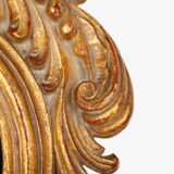 Rococo Gilt Mirrors, antique Portuguese Rococo Revival pair, hand-carved giltwood frames with original mirror glass, circa 1880–1920