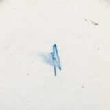 Antique delft plate blue and white bloemenmand 18th century circa 1700–1730 Dutch delftware hand painted cobalt ceramic