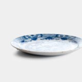 Antique delft plate 18th century chinoiserie birds De Witte Ster Cornelis Brouwer (c. 1724–1738) blue white Delft ceramic