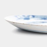 Antique delft plate 18th century chinoiserie birds De Witte Ster Cornelis Brouwer (c. 1724–1738) blue white Delft ceramic