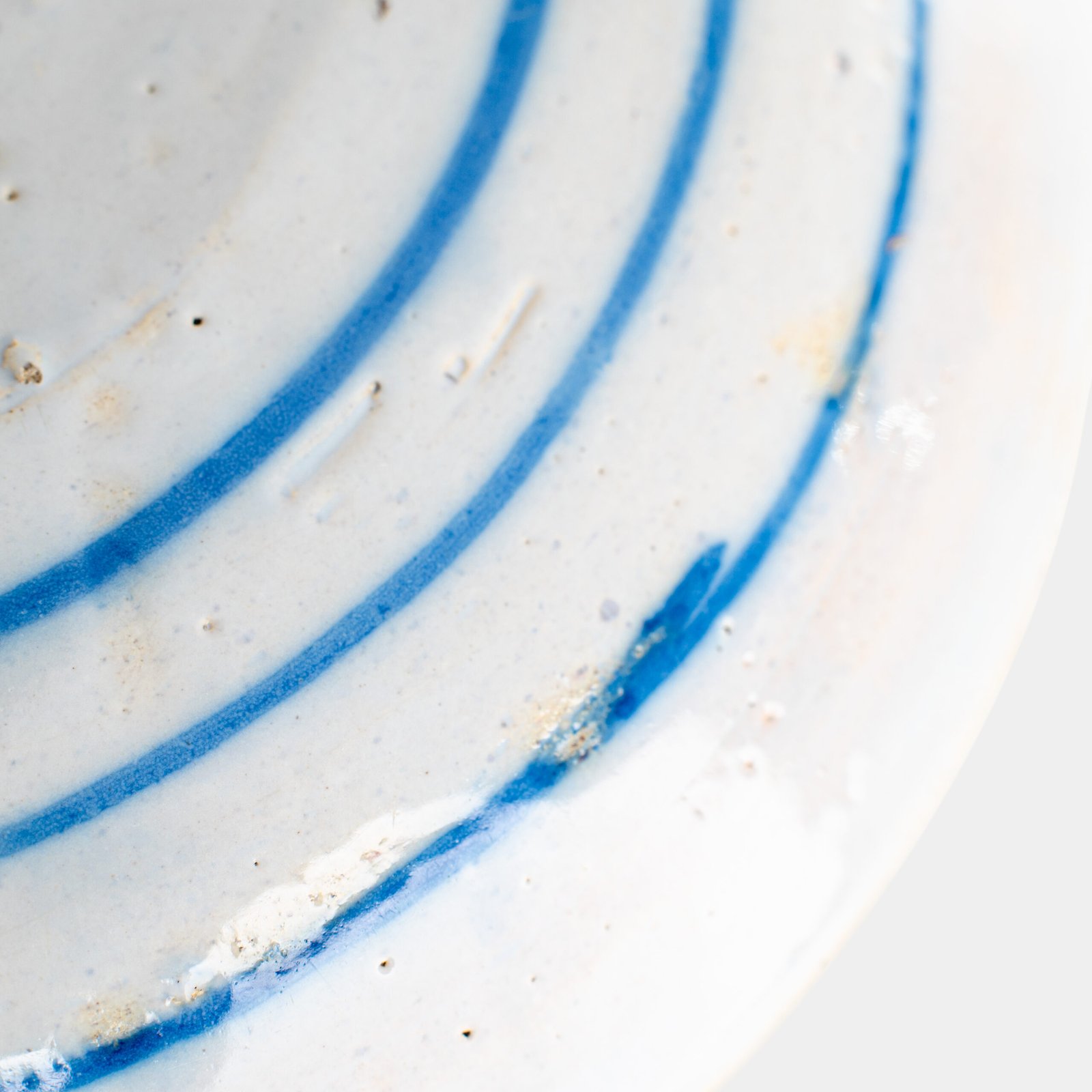 Antique delft plate 18th century chinoiserie birds De Witte Ster Cornelis Brouwer (c. 1724–1738) blue white Delft ceramic