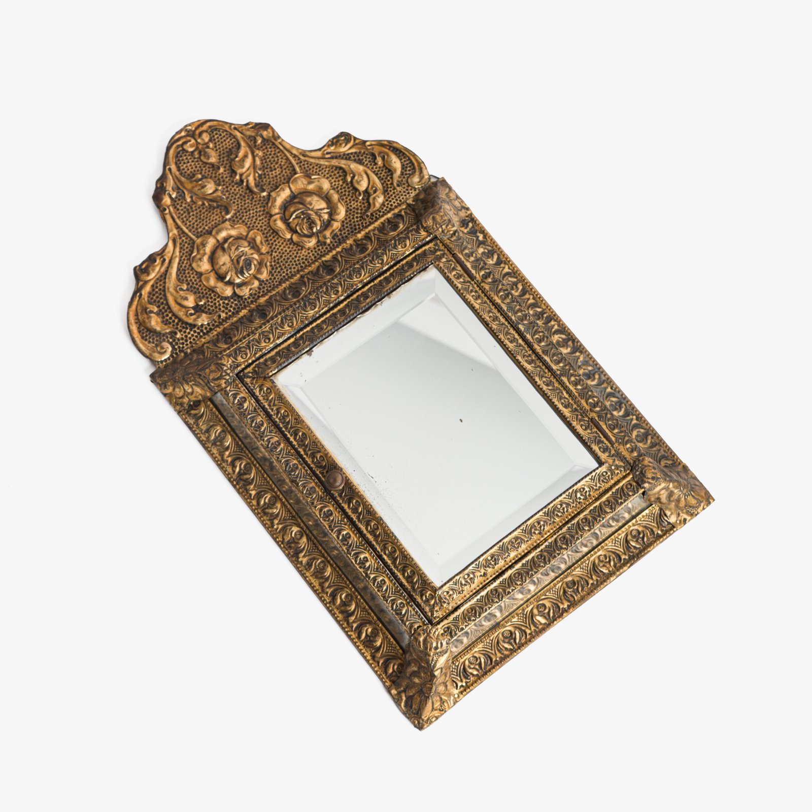 antique brass mirror cabinet dutch art nouveau wall cabinet with beveled mirror circa 1900