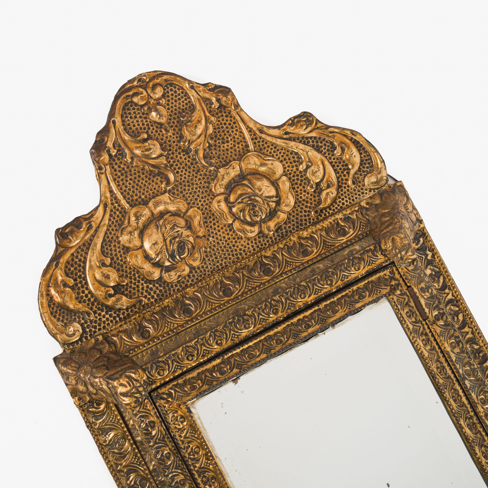 antique brass mirror cabinet dutch art nouveau wall cabinet with beveled mirror circa 1900