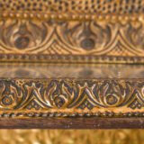 antique brass mirror cabinet dutch art nouveau wall cabinet with beveled mirror circa 1900