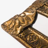 antique brass mirror cabinet dutch art nouveau wall cabinet with beveled mirror circa 1900