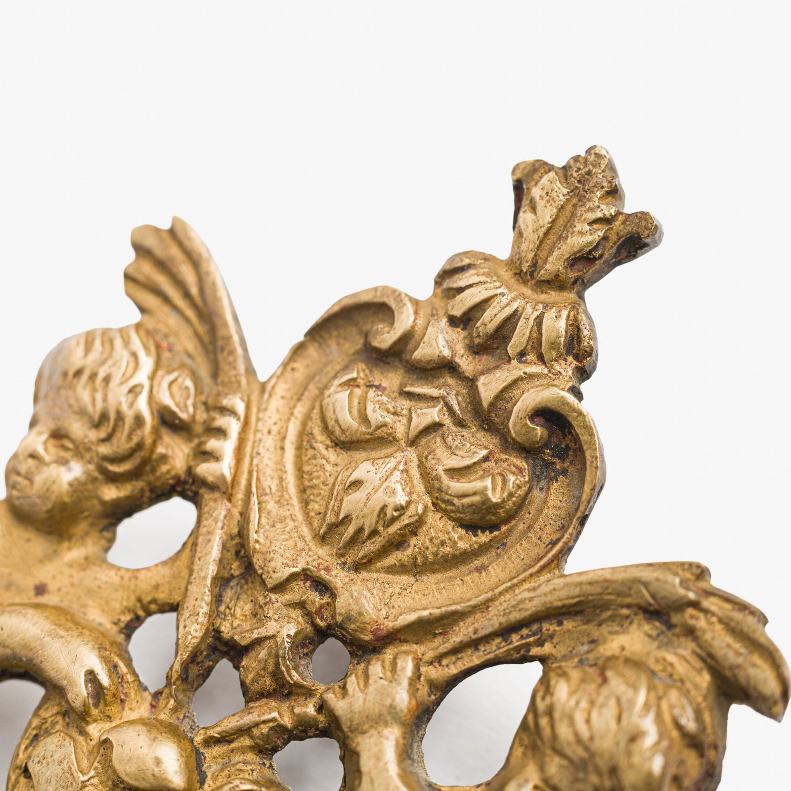 French Girandole Sconces gilt bronze wall sconces beveled mirrors Rococo Revival cherubs female mascarons 19th century